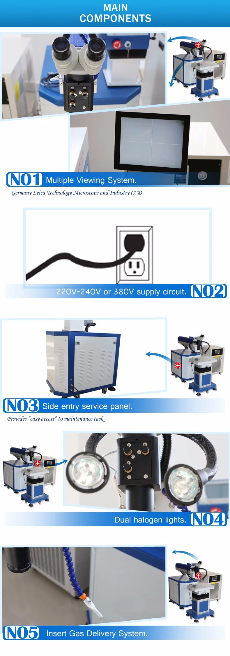 YAG Mold Laser Welding Machine for Mould Die Repair Metal Mould Laser Spot Welder Welding Equipment